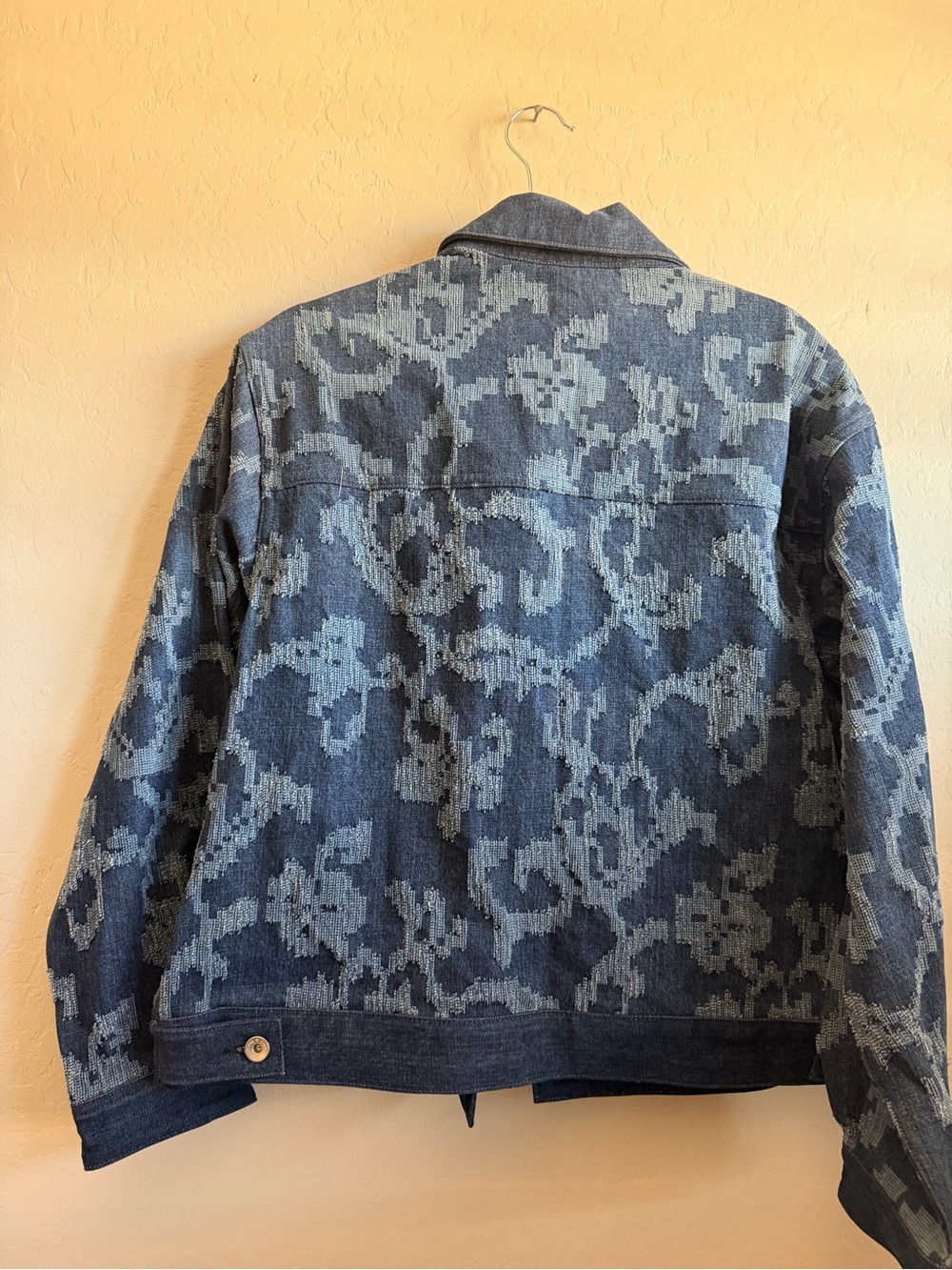 rag & bone Blue Patterned Denim Jacket - Picture 5 of 6